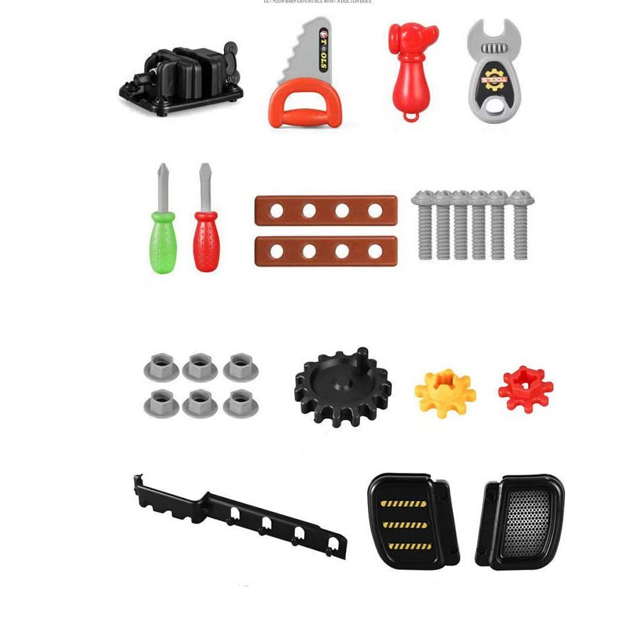 trusa scule jucarie rovo 916, cu unelte si accesorii, 24 piese 3 Trusa scule jucarie Rovo 916, cu unelte si accesorii, 24 piese - imagine 3