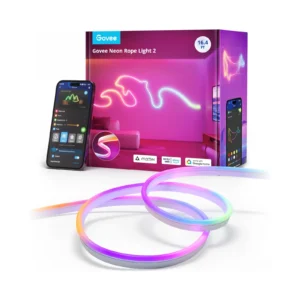 Banda LED Neon Govee H61D5 RGBIC, Inteligenta, 5m, Sincronizare Muzica, Matter, Wifi, Alexa, Google Asistant