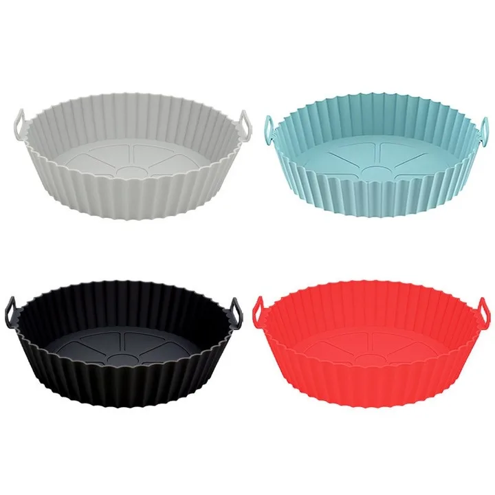 Set 4 Tavi Silicon Air Fryer Macvi, Reutilizabile, Multicolor, 20x17x5cm