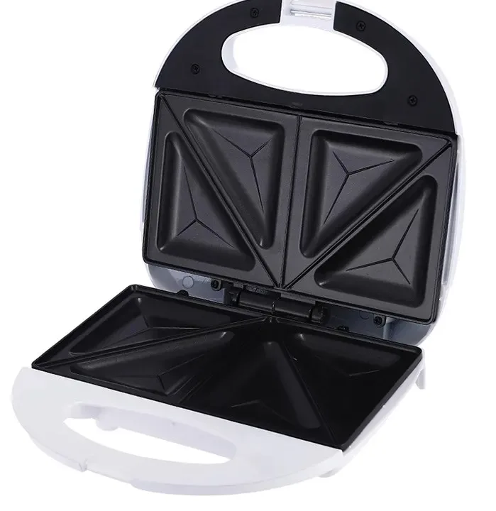 Aparat electric pentru sandwich 750 W suprafata antiaderenta alb usor de folosit