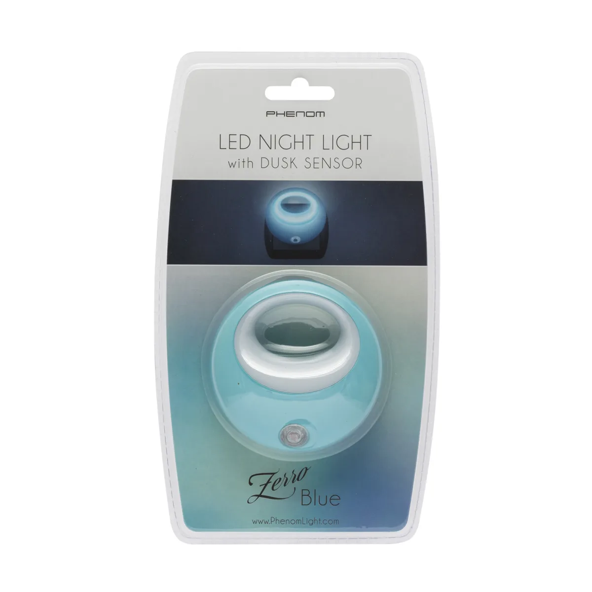 Lampa de noapte LED cu senzor lumina, 1W, 230V, auto on off, albastru - imagine 3