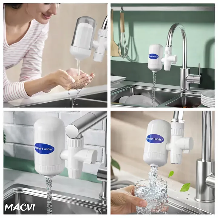 Filtru de apa Macvi pentru robinet, ceramic, 10.000 litri, montaj simplu, plastic - imagine 5