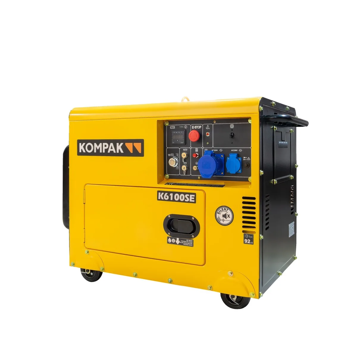 Generator diesel monofazat KOMPAK K6100SE, 5.3 kW, 230 V, insonorizat - imagine 3