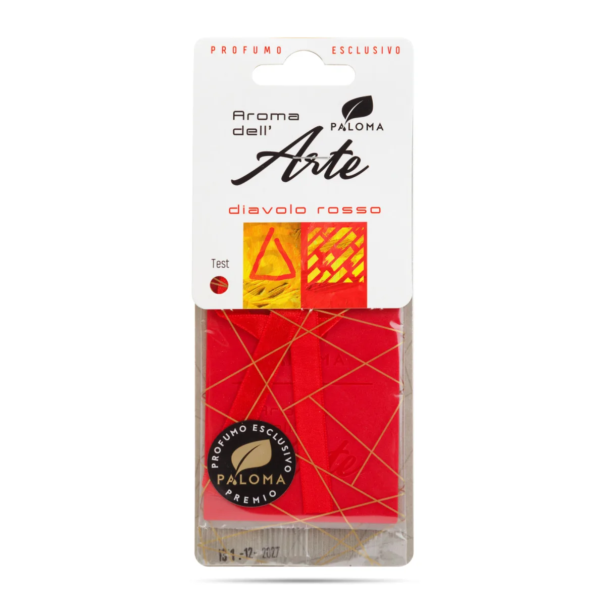Odorizant Auto Paloma Aroma Del Arte Diavolo Rosso, Parfum Elegant, Suspendat - imagine 2
