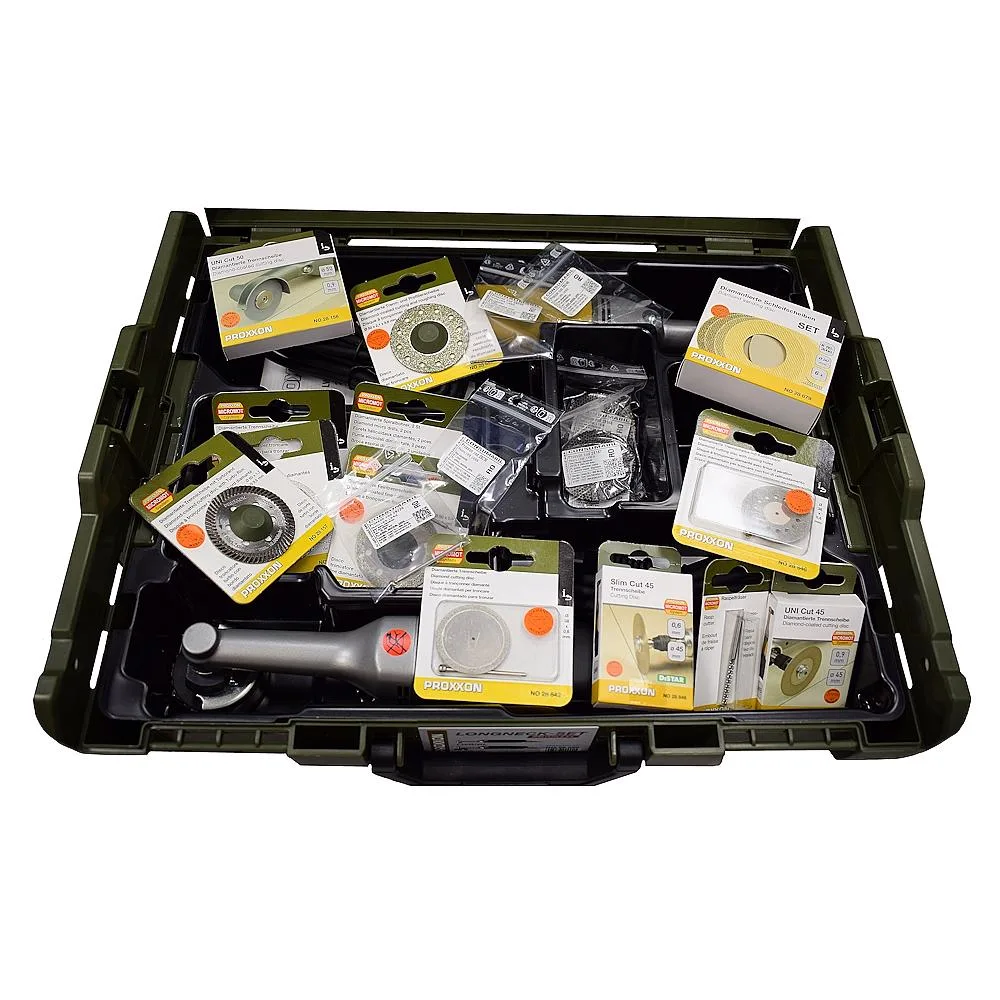 Set debitare ceramica si piatra naturala, Proxxon Specialist, combo pack, Brushless, 26 piese - imagine 6