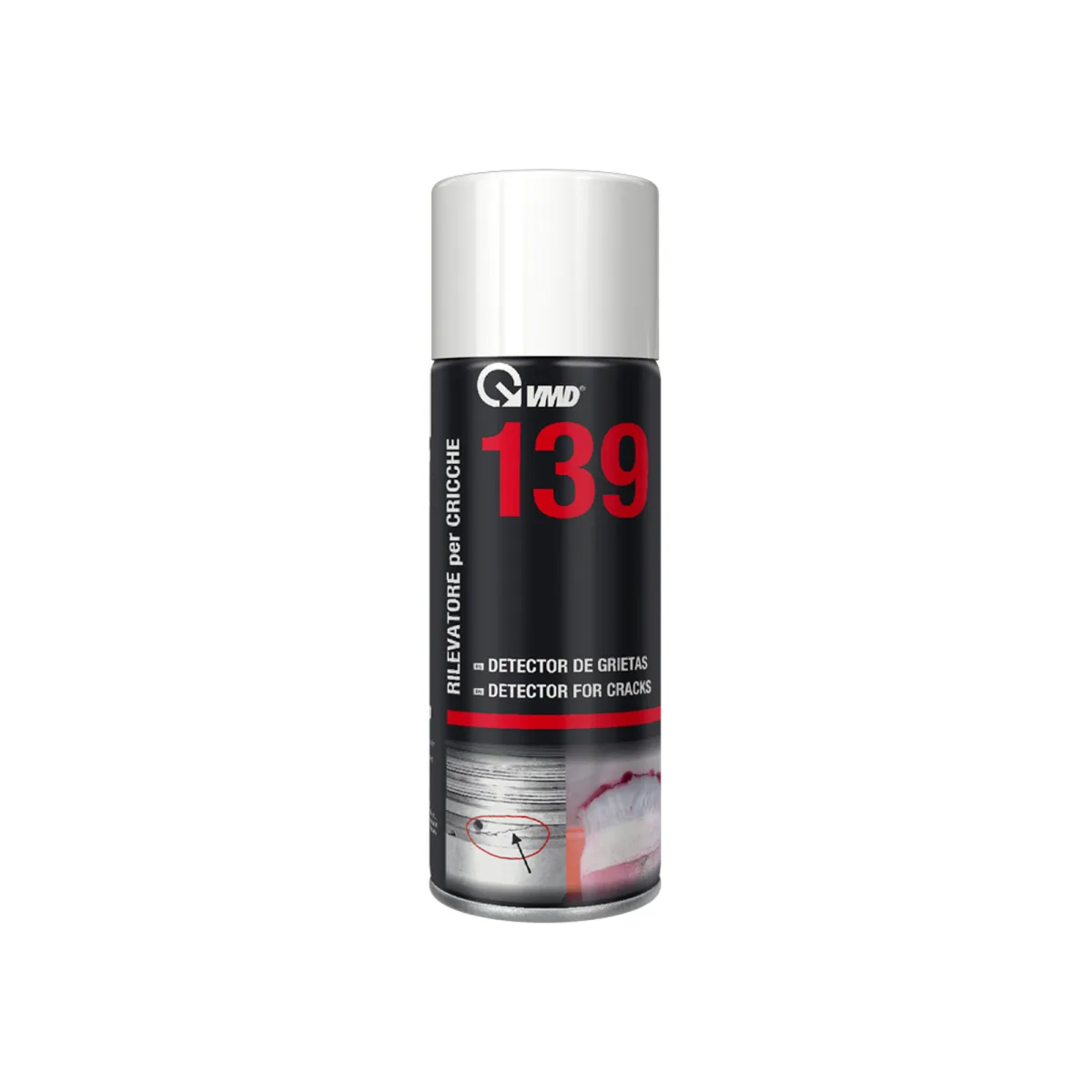 Spray revelator fisuri sudura 400 ml, detectare defecte metal, control calitate, marcaj vizibil