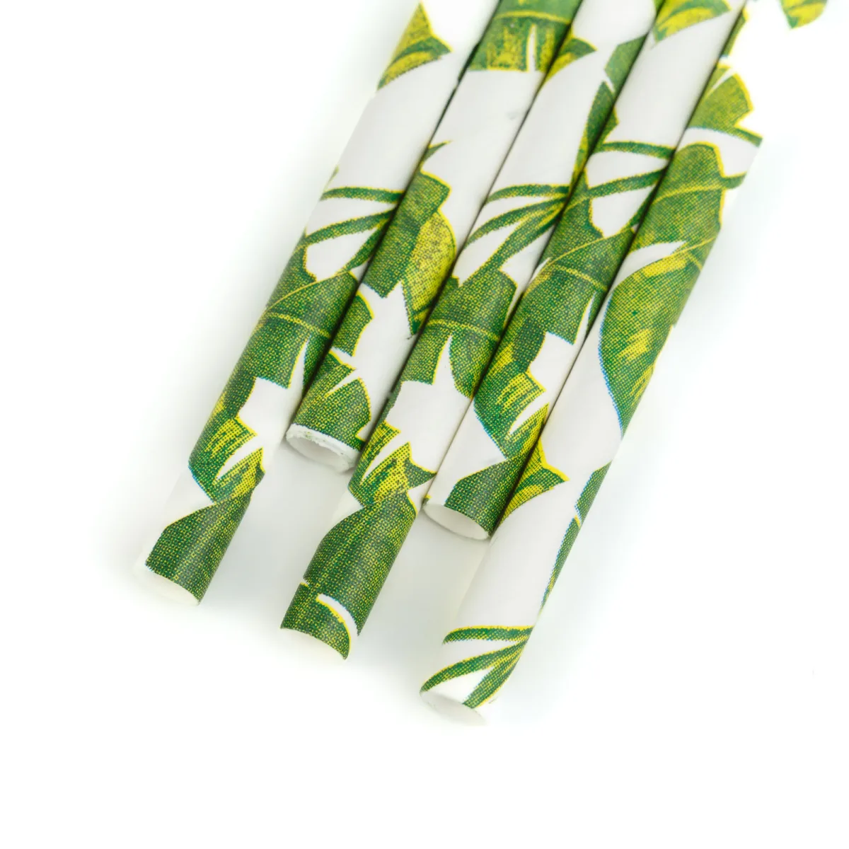 Paie hartie model jungla 25 buc, 197 mm, eco, pentru bauturi, cocktail, petreceri