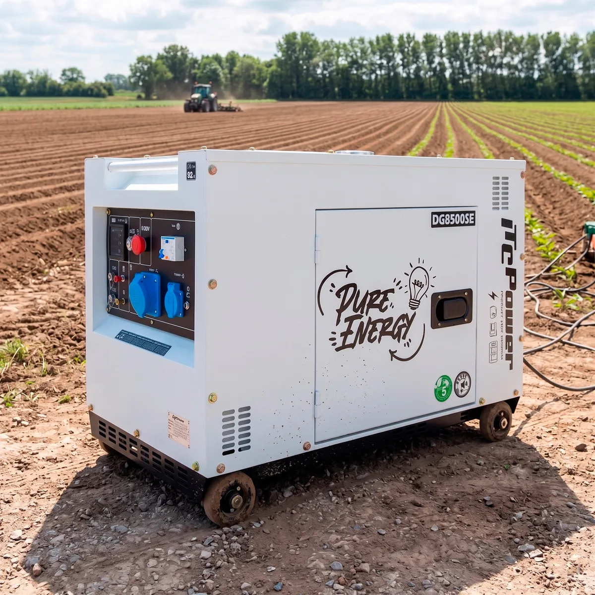 Generator diesel monofazat ITC Power DG8500SE, 6,3 kW, insonorizat, pregatit ATS - imagine 16