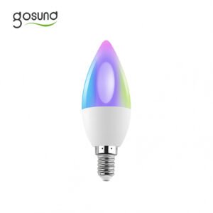 Bec LED RGB Smart Gosund WB6, RGB+CW, 5W, E14, Control din aplicatie