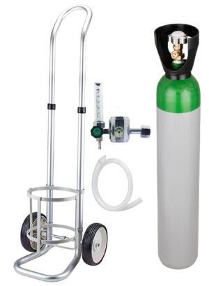 Butelie din otel PLINA cu corgon 10 litri/200bari cu reductor presiune si Carucior din aluminiu