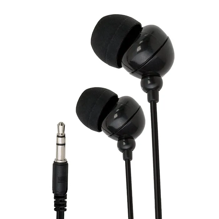 Casti audio cu fir jack 3.5mm, bass puternic, compatibile telefon laptop, negru