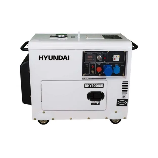 Generator de curent monofazat Hyundai DHY6000SE cu motor diesel, 5.3kVA
