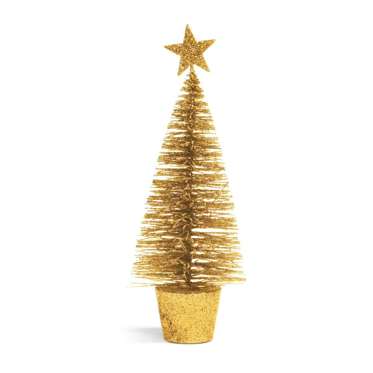 Bradut artificial decorativ, 18 cm cu glitter, 4 culori - imagine 4