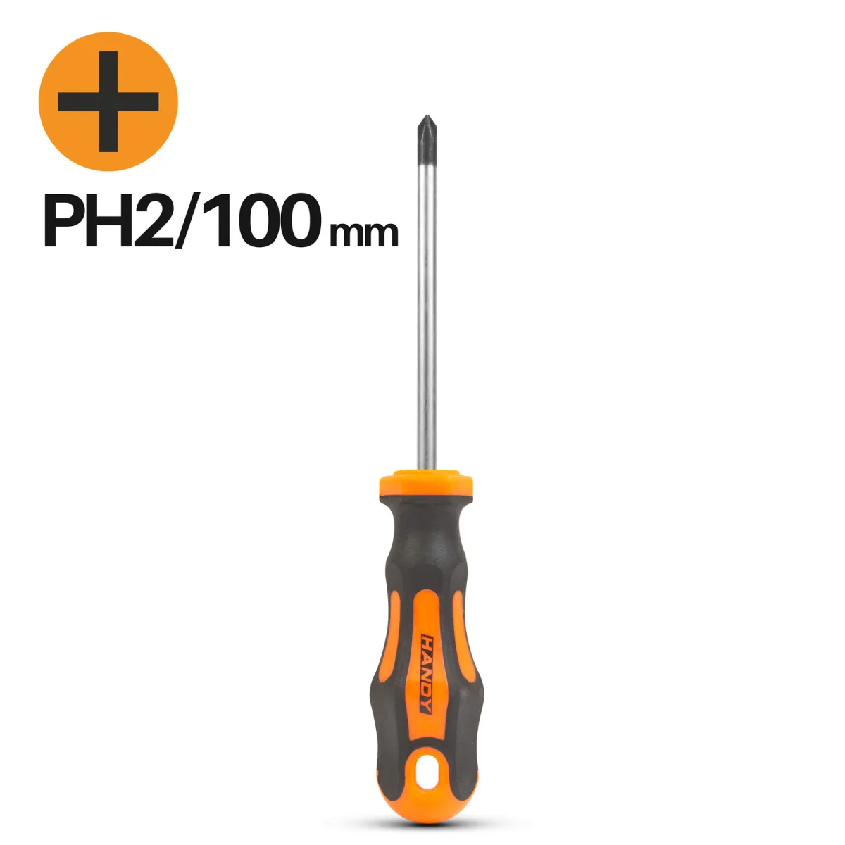 Surubelnita Phillips PH2 – 100 mm, Otel Crom-Vanadiu, Maner Ergonomic Antiderapant