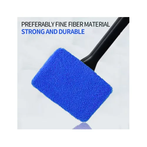 Instrument curatare geamuri auto MACVI, maner ergonomic, laveta microfibra reutilizabila, plastic PP, 34cm - imagine 5