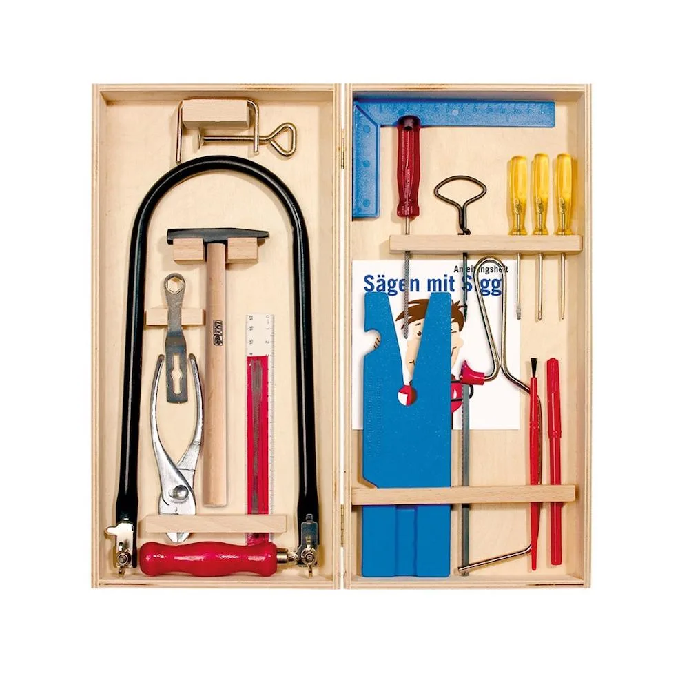 Pebaro 450, Set traforaj in cutie de lemn, include unelte si accesorii