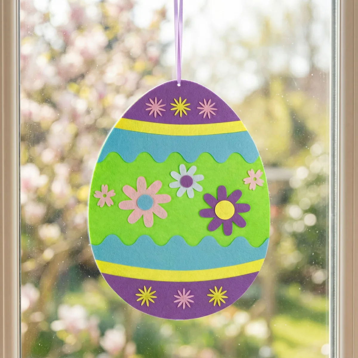Decoratiune Paste ou din fetru de agatat, 38x28 cm, 3 modele - imagine 3
