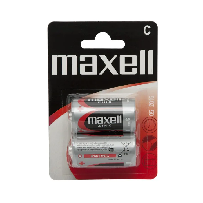 Baterii C R14 1.5V zinc, blister 2 buc, rezistente scurgeri, pentru jucarii/ lanterne /aparate