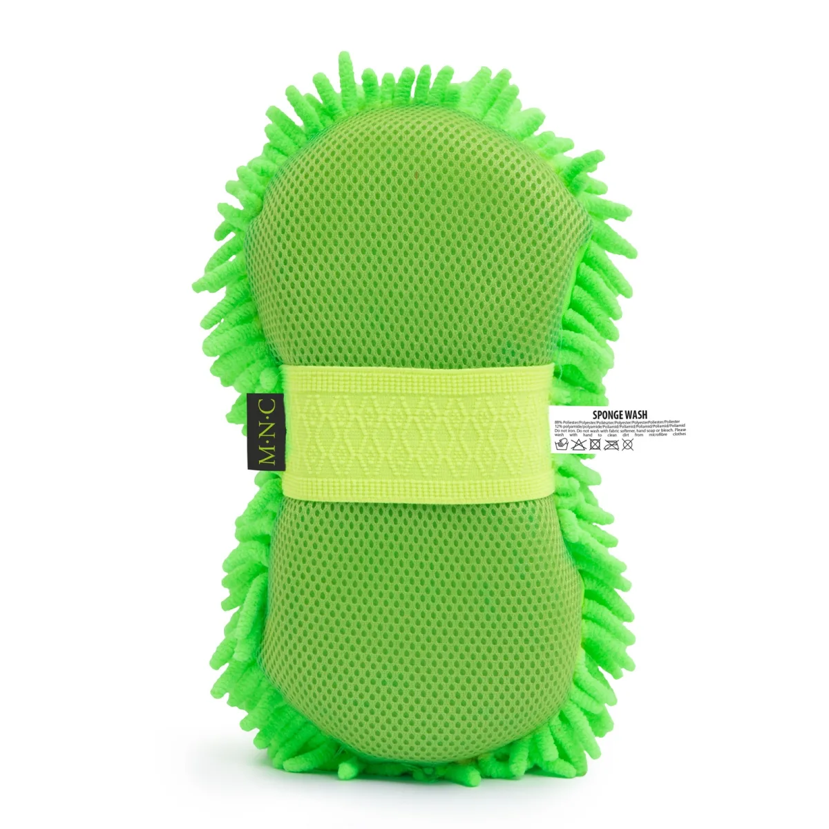 Burete auto microfibra 2 fete, burete spalat masina, absorbant, detailing, 260x130 mm, verde - imagine 3
