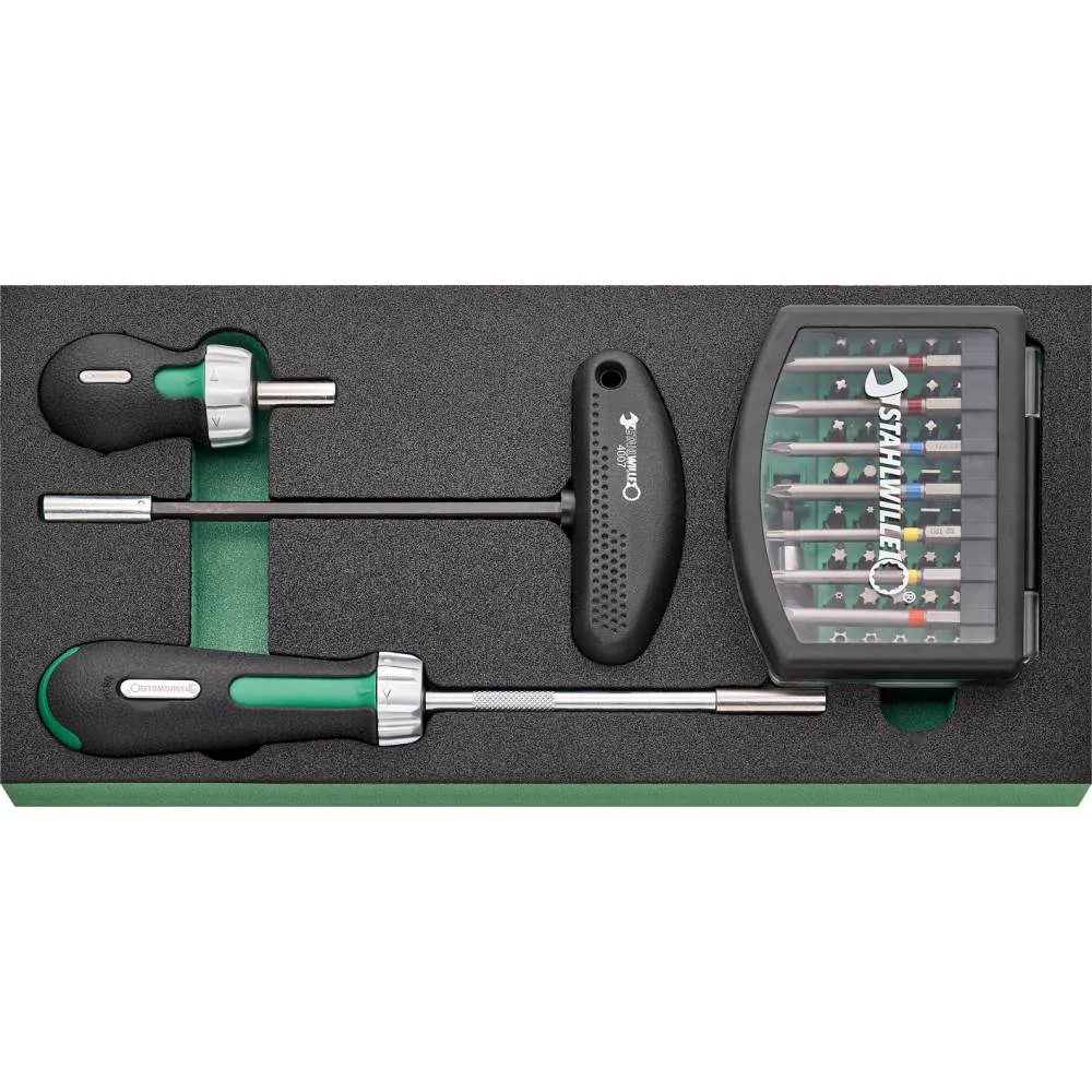 Set de biti TCS, 59 bucati, insertie 1/3"