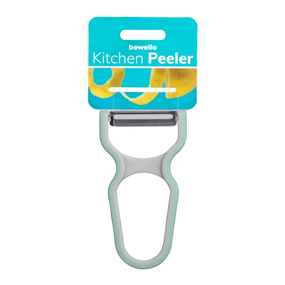 Curatator legume fructe, lama inox 40 mm, 12 cm, maner ergonomic, decojire rapida, gri