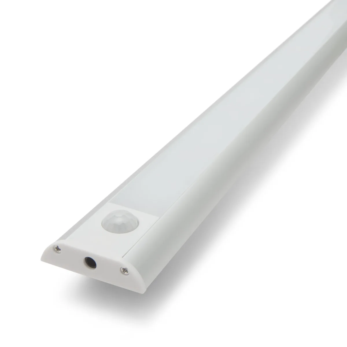 Lampa LED 60 cm cu senzor miscare PIR, 9W, 490 lm, lumina calda, montaj usor