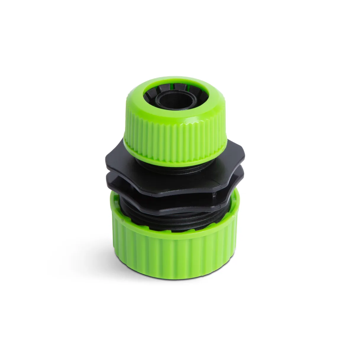 Adaptor furtun 1/2 la 3/4, conector irigare, cuplare rapida, plastic, verde negru