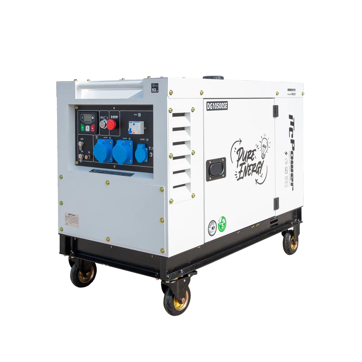 Generator diesel monofazat ITC Power DG10500SE, 8,5 kW, controller DC30, insonorizat - imagine 12