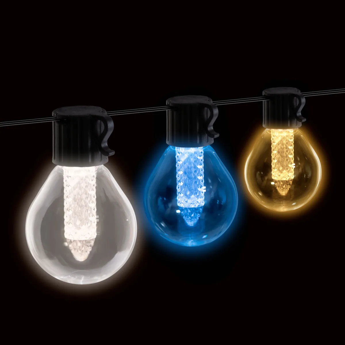 Sir luminos solar inteligent 15 LED, 7.5 m, Bluetooth, lumina reglabila, exterior IP65 - imagine 2