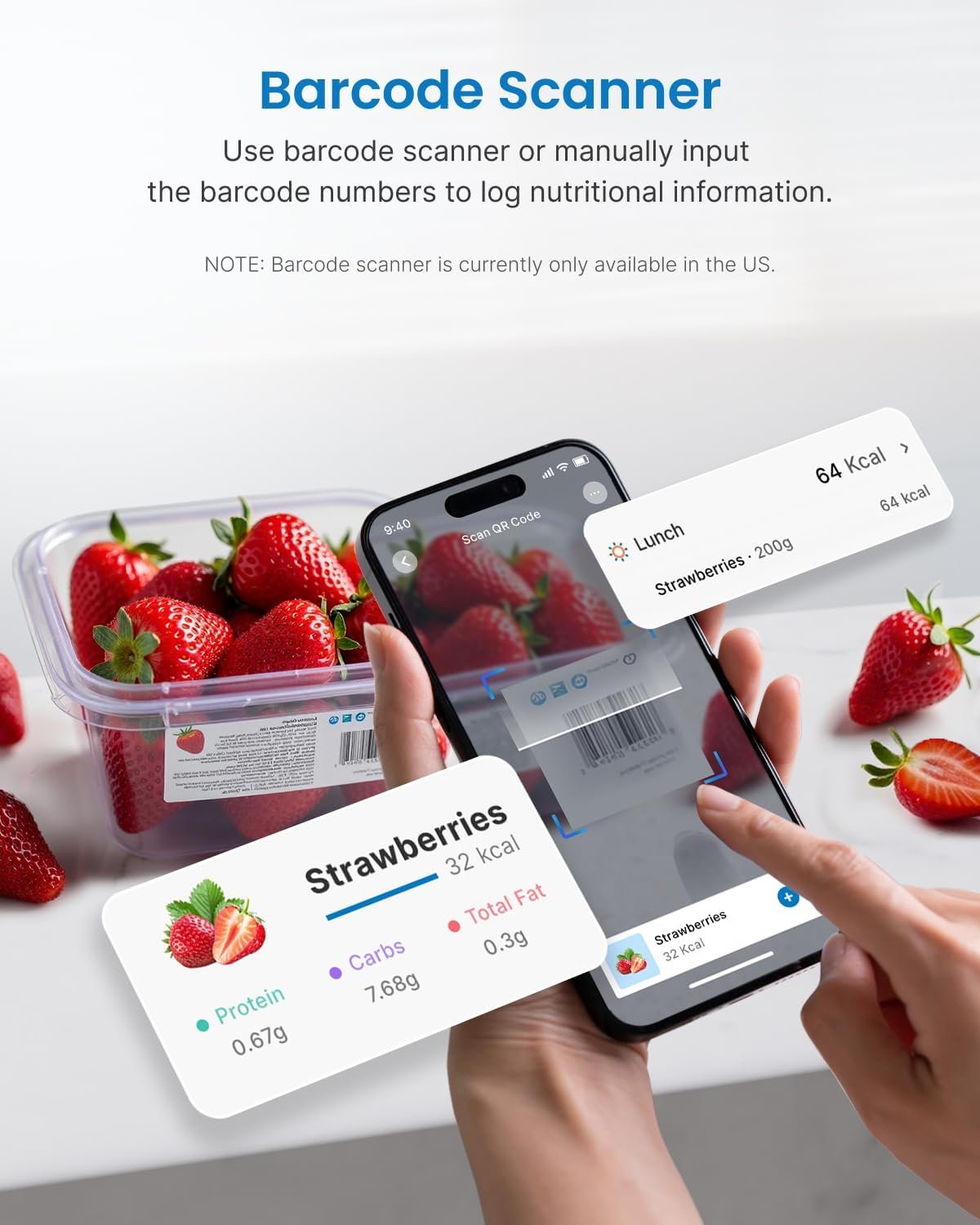 cantar smart digital nutritional de bucatarie renpho r-t001 , bluetooth, calorii, dieta si fitness, compatibil apple health, fitbit, samsung health 2 Cantar SMART Digital Nutritional de Bucatarie RENPHO R-T001 , Bluetooth, Calorii, Dieta si Fitness, compatibil Apple Health, Fitbit, Samsung Health - imagine 2
