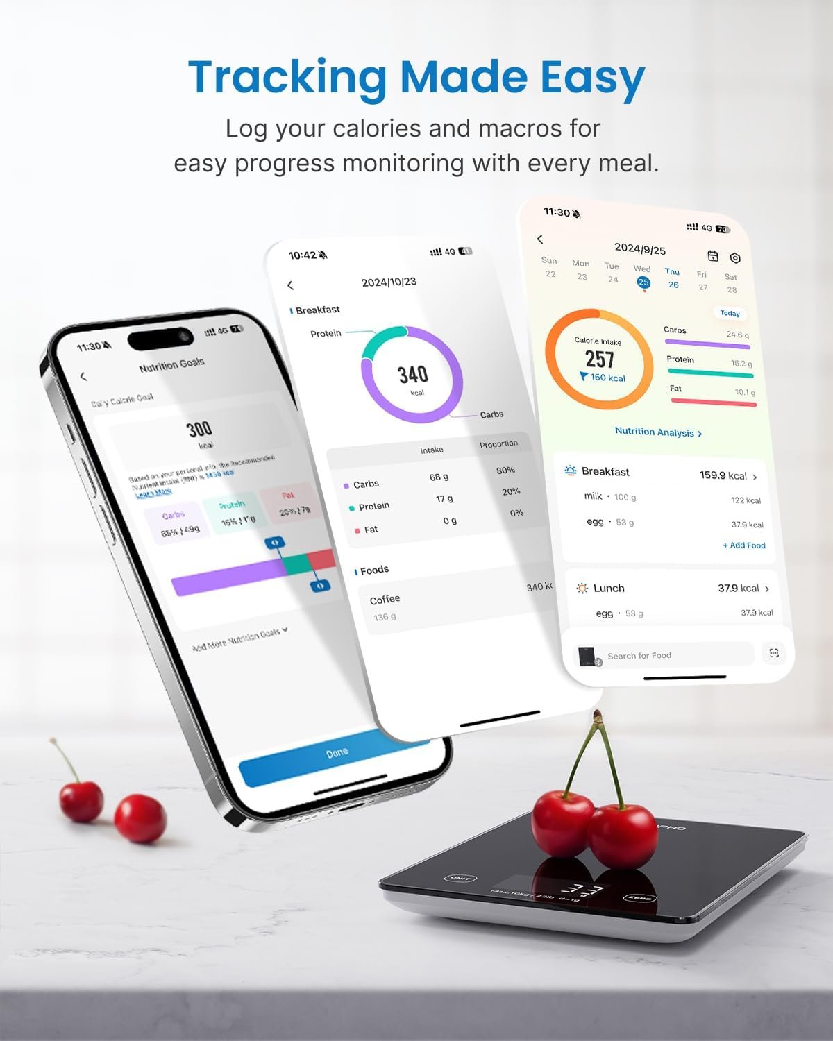 cantar smart digital nutritional de bucatarie renpho r-t001 , bluetooth, calorii, dieta si fitness, compatibil apple health, fitbit, samsung health 3 Cantar SMART Digital Nutritional de Bucatarie RENPHO R-T001 , Bluetooth, Calorii, Dieta si Fitness, compatibil Apple Health, Fitbit, Samsung Health - imagine 3