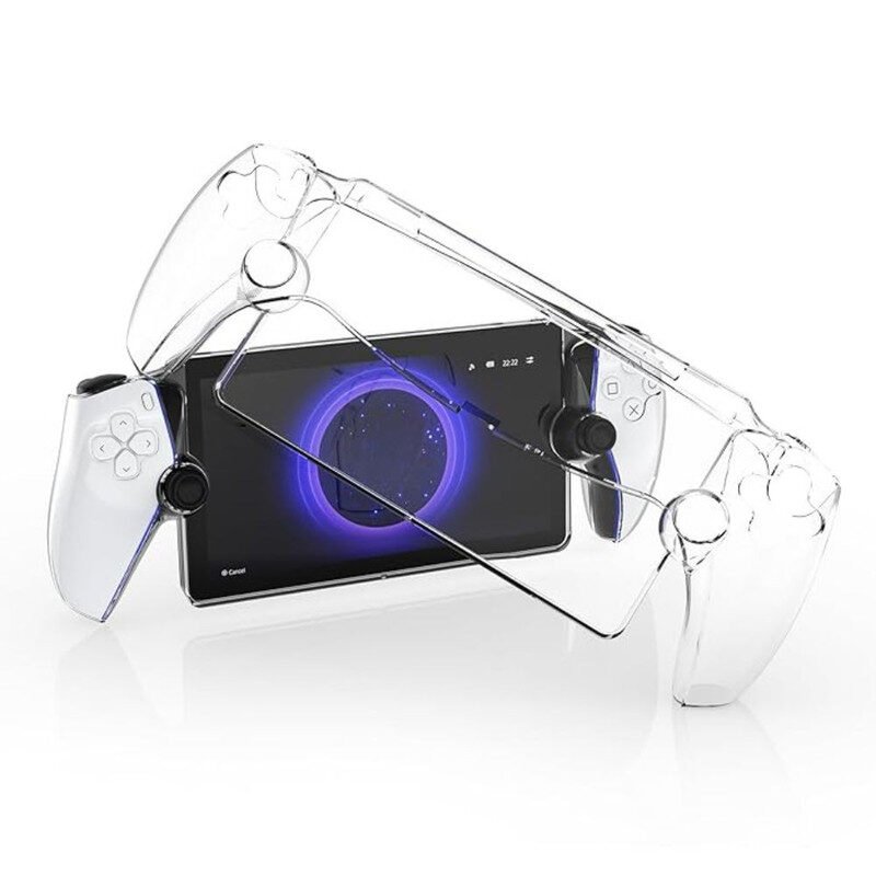 Carcasa de protectie pentru consola Sony PlayStation Portal, Policarbonat, Anti-Zgarieturi, Anti-Shock, Transparenta, 30.5×12×5.2 cm