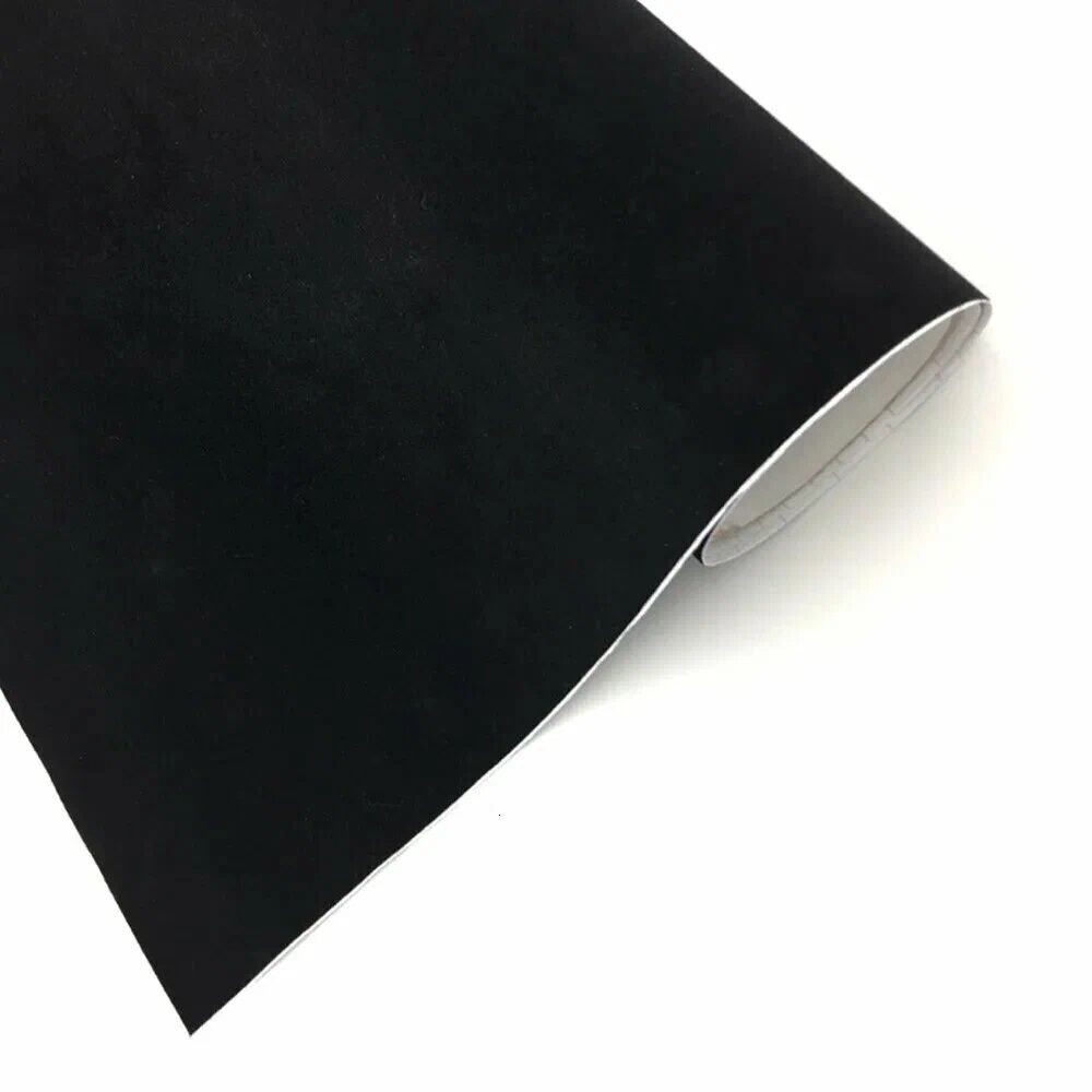 Rola folie pentru colantare auto, model Catifea Neagra, 15m x 1.35m
