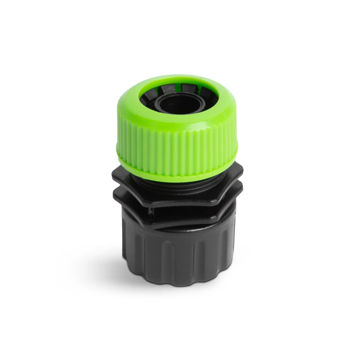 Adaptor robinet 3/4 la furtun 1/2, conector irigare, cuplare rapida, fara scurgeri, plastic
