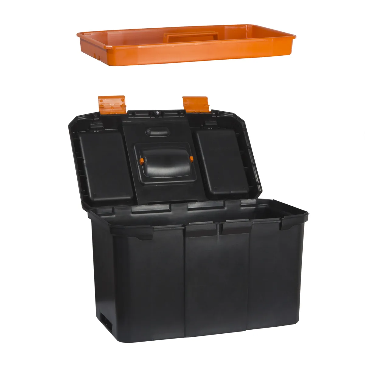 Cutie de scule din plastic cu roti si organizator, separabila in 2 parti, 18 inch - imagine 3