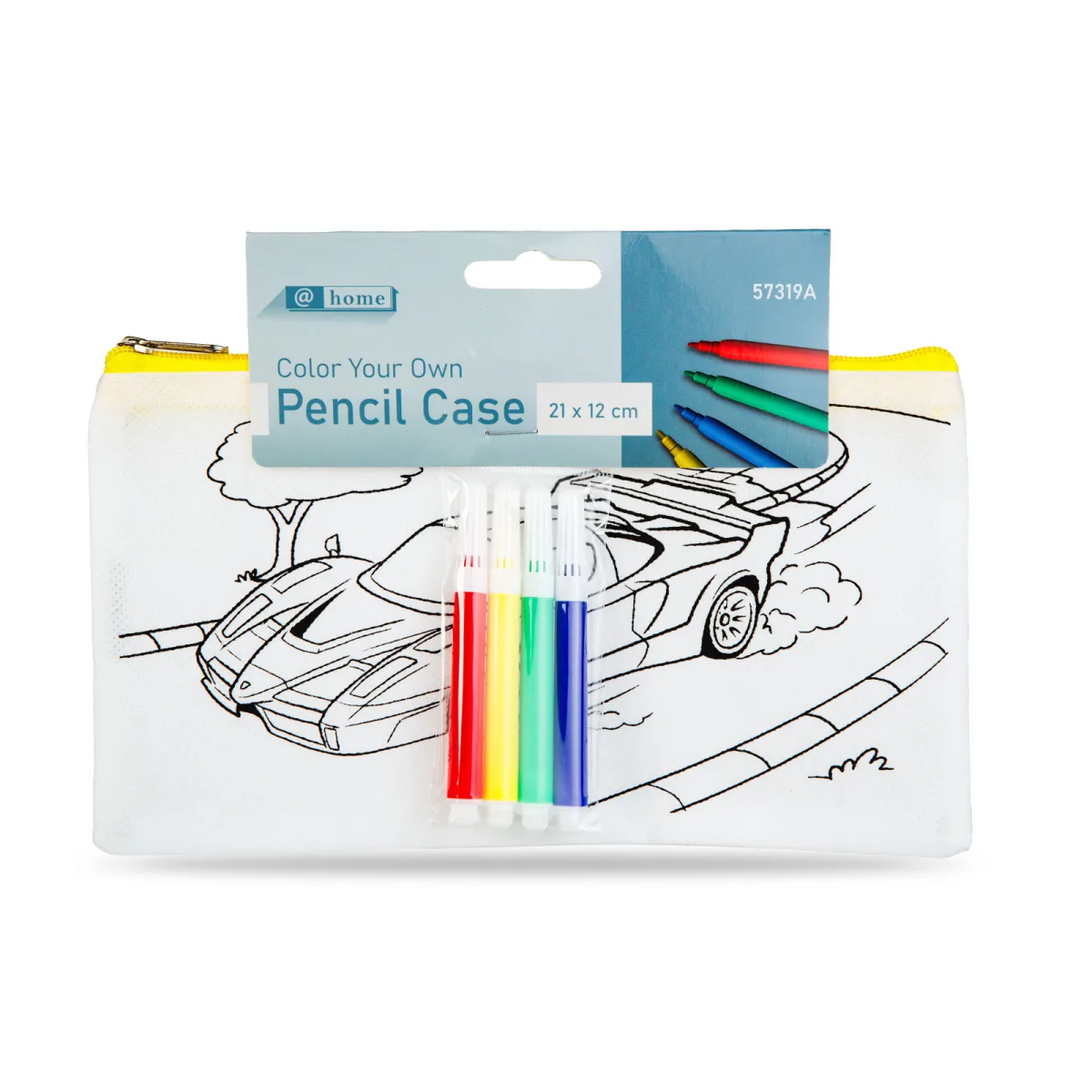 Penar de colorat cu 4 markere, activitati copii, creativ, cadou, 3 modele - imagine 2