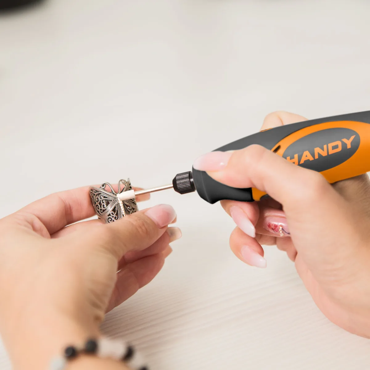 Mini Bormasina Electrica 18W pentru Gravare, Slefuire si Gaurire, Viteza Reglabila 5000–25000 RPM, Mandrina 3.5 mm - imagine 4