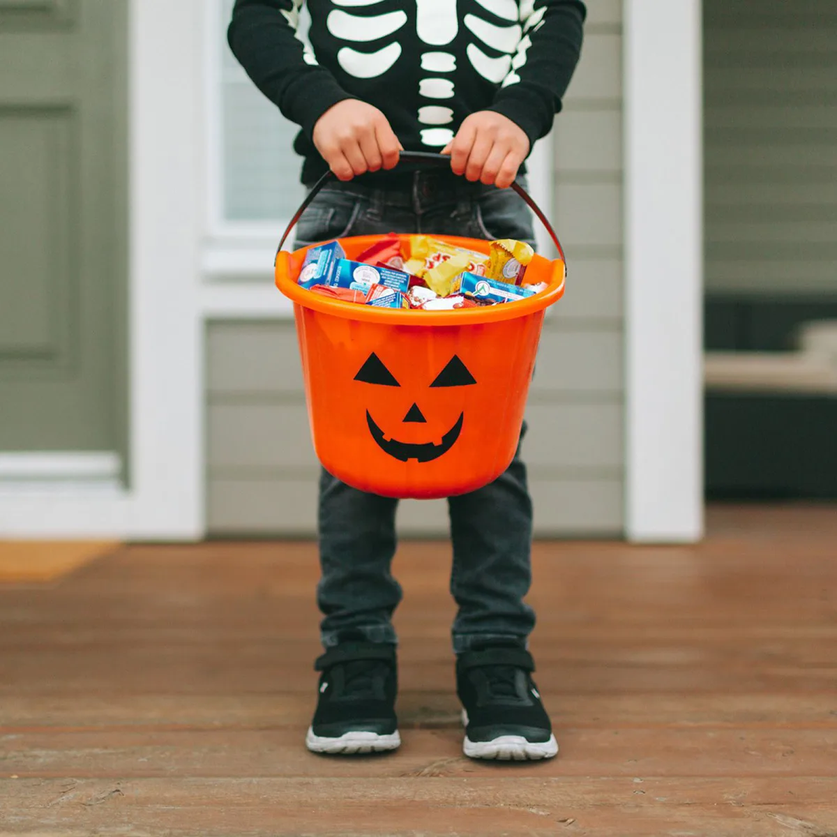 Galetusa Halloween dovleac, 20x15 cm, plastic - imagine 2
