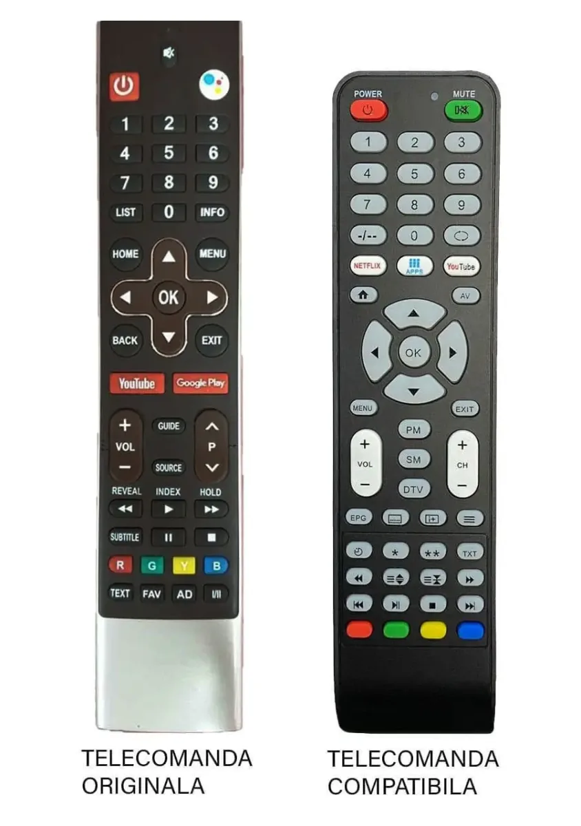 Telecomanda inlocuitoare TV Allview 40ATA6000-F compatibila cu originalul cod ER1292-N /MFY1282 (565)