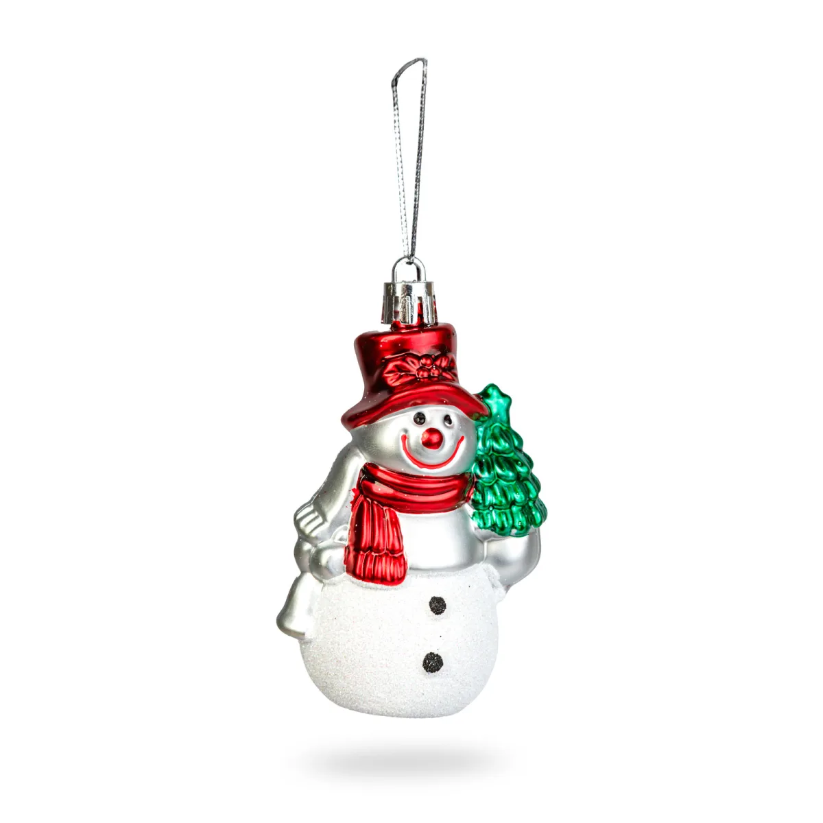 Decoratiune brad Craciun, model om de zapada, 9 cm - imagine 2