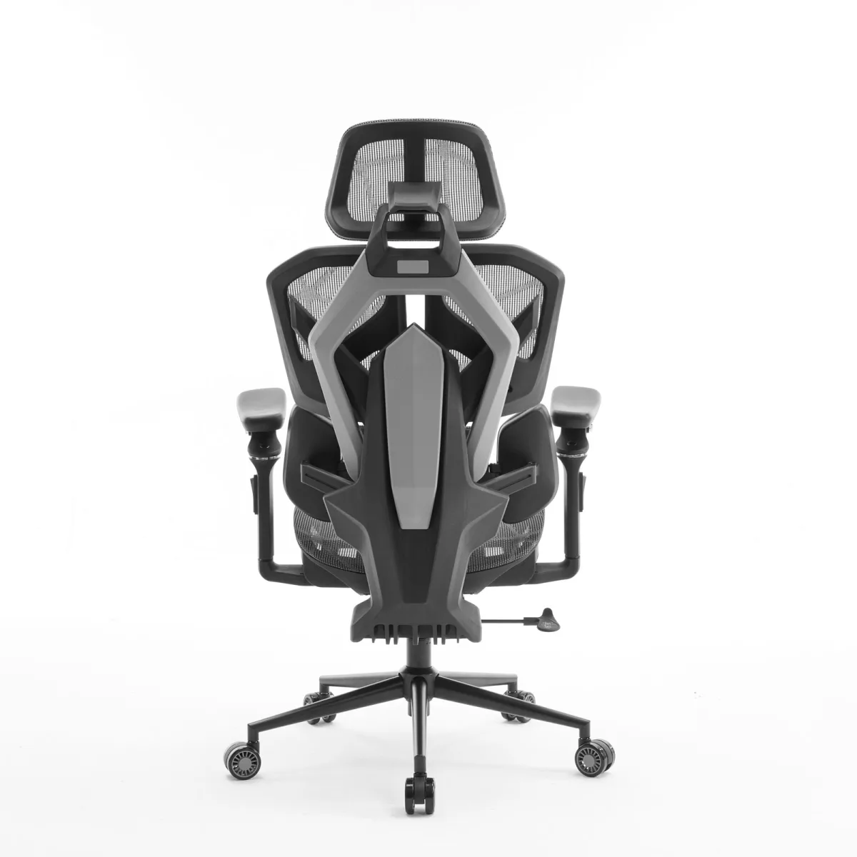 Scaun birou ergonomic TitanMesh Pro, spatar mesh, cotiere 5D, perne laterale, gri, 110 kg - imagine 2