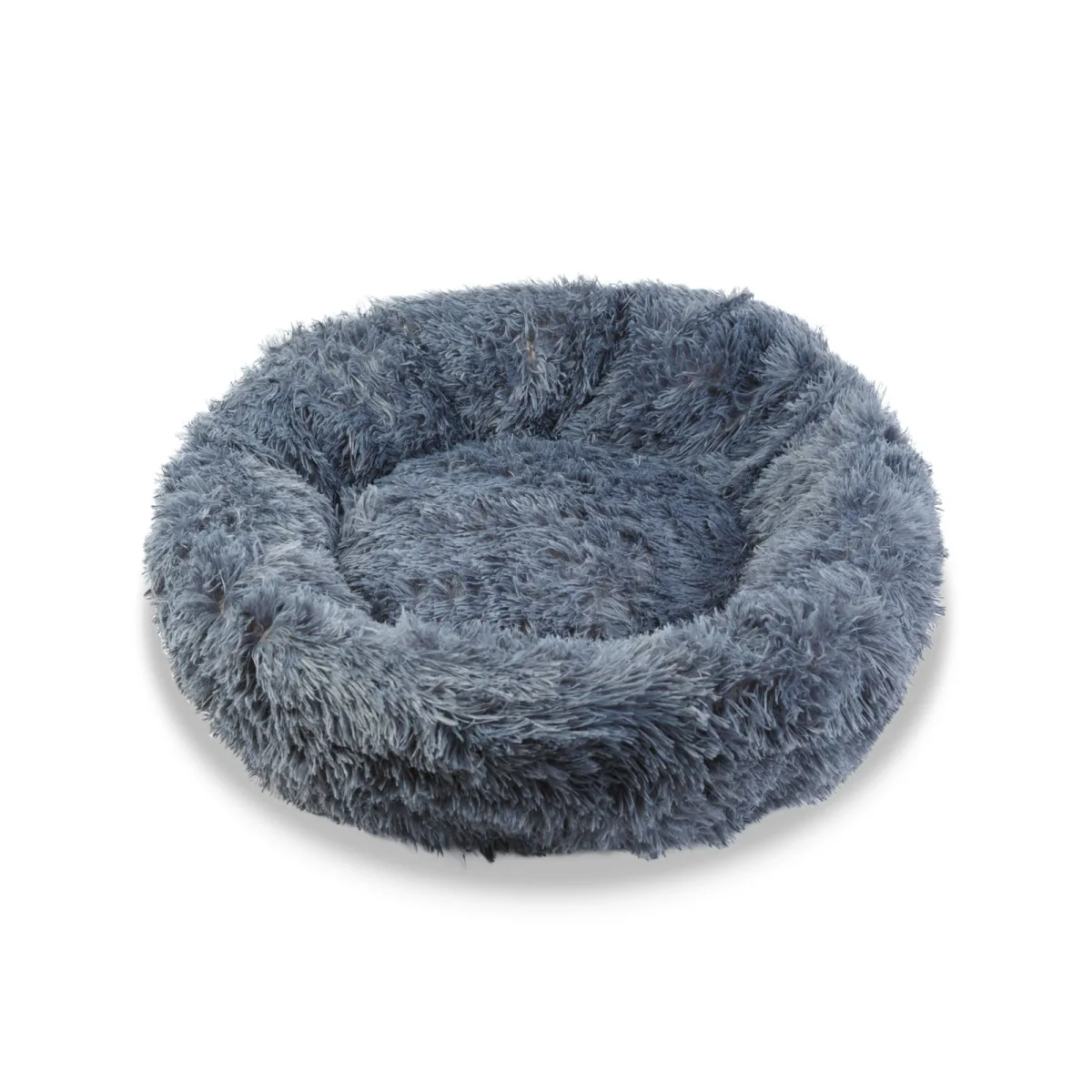 Pat pentru caini rotund, 60 cm, gri
