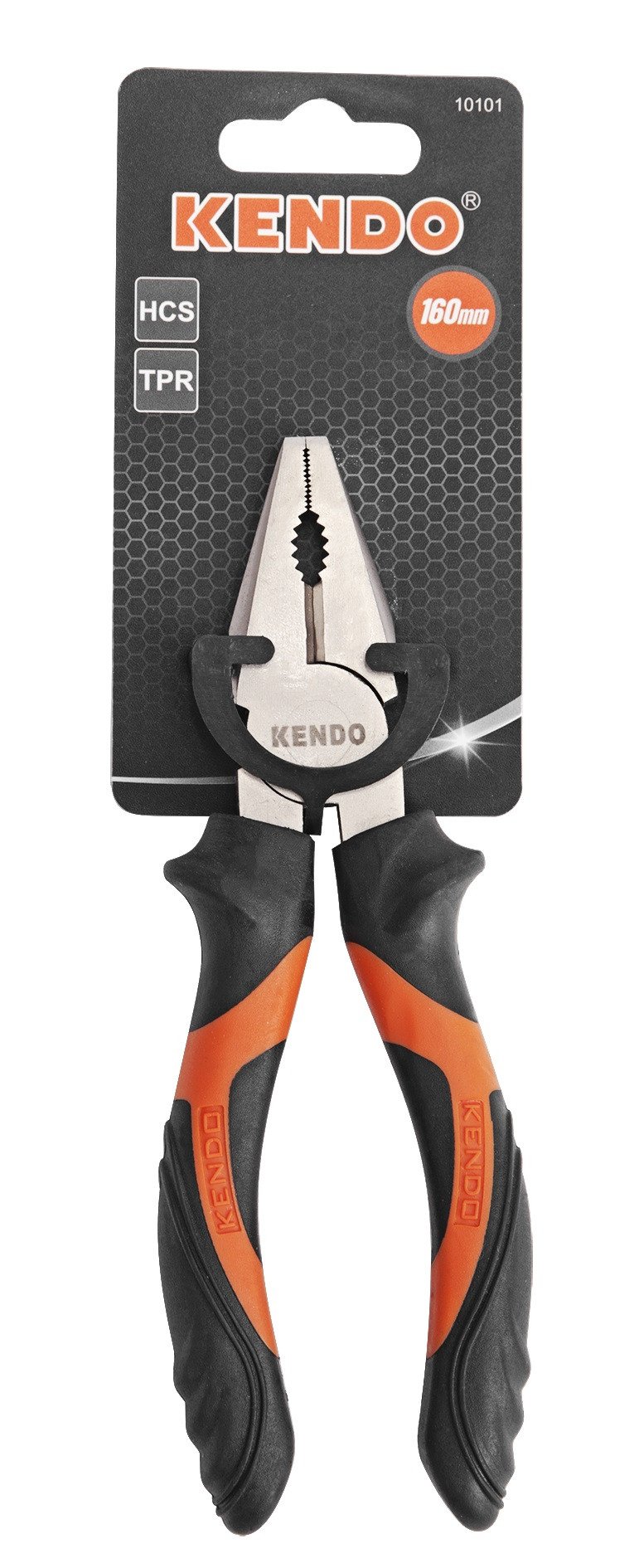 Cleste combinat cu o lungime totala de 160 mm din otel C55 cu continut ridicat de carbon, maner ergonomic