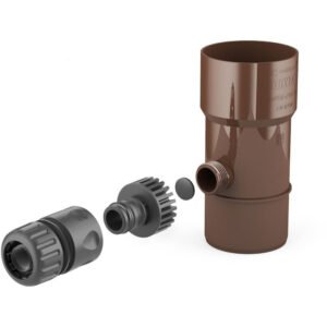 Colector de apa de ploaie Cellfast BRYZA 90 mm – Maro