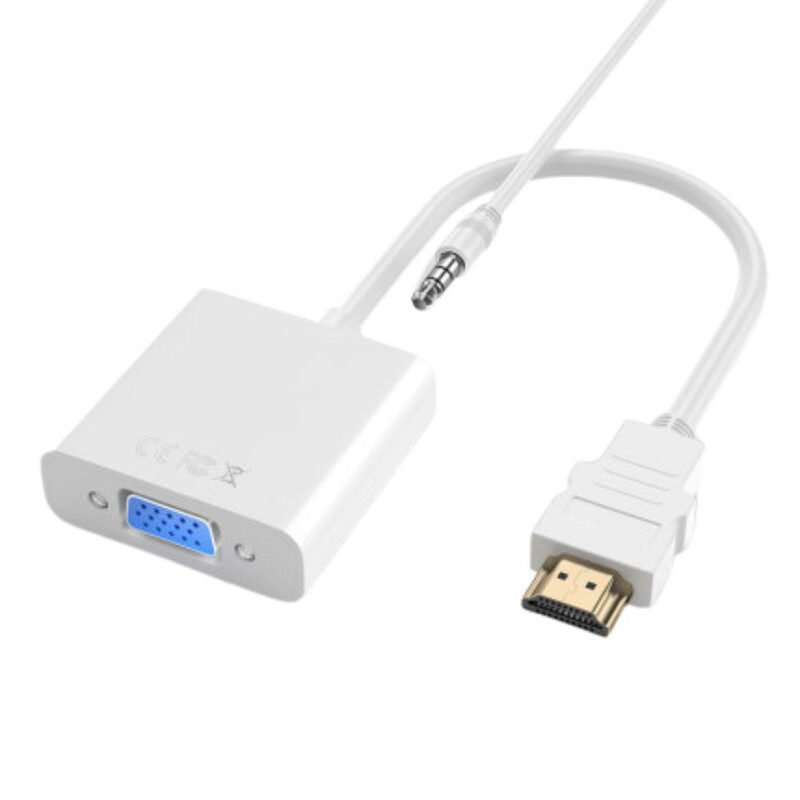 Convertor HDMI la VGA si Audio, Full HD 1080P/60Hz, Alb
