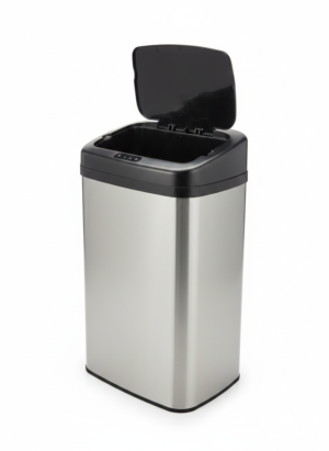 Cos de gunoi cu senzor automat Rovotec SD-012, Inox, 40L, deschidere cu senzor sau touch
