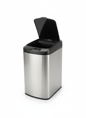Cos de gunoi cu senzor automat Rovotec SD-804, Inox, 12L, deschidere cu senzor sau touch