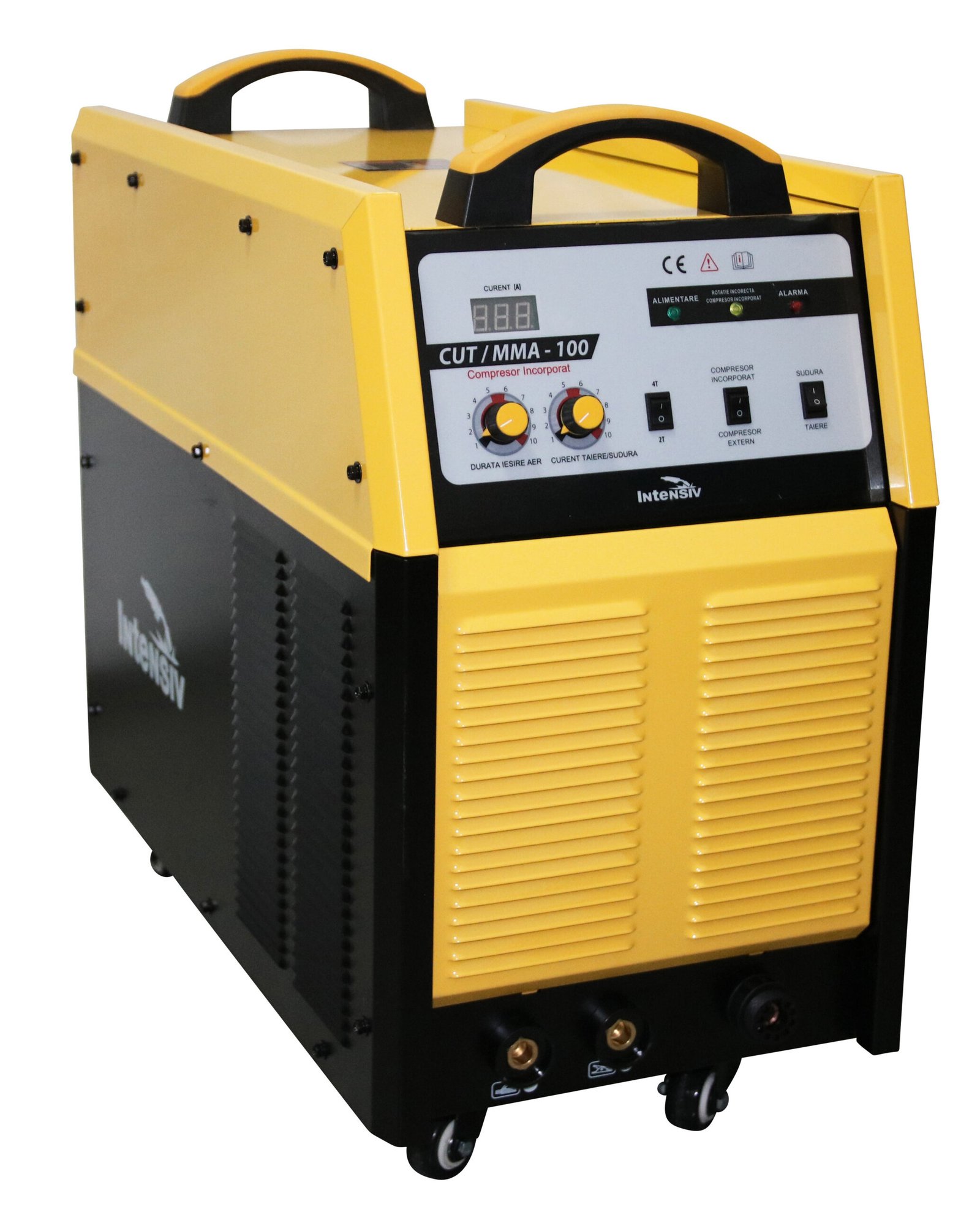 cut 100 kompressor - aparat taiere cu plasma intensiv cu compresor incorporat 2 CUT 100 KOMPRESSOR - Aparat taiere cu plasma Intensiv cu compresor incorporat - imagine 2