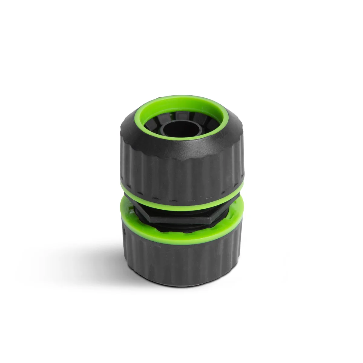 Conector furtun 1/2, imbinare rapida, fara scurgeri, cuplare furtun gradina, plastic, verde negru