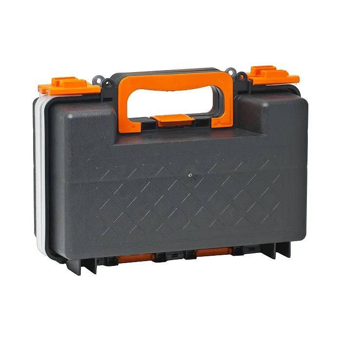 Geanta organizatoare dubla profesionala pentru scule si accesorii, 290 x 200 x 120 mm, cu 16 compartimente